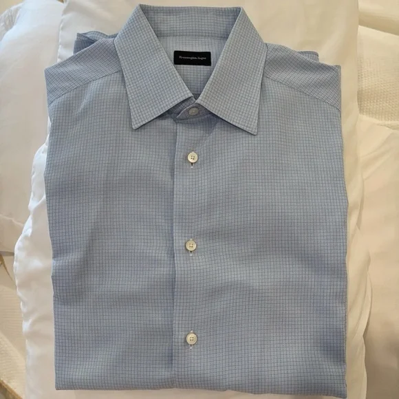 Ermenegildo Zegna | Shirts | Ermenegildo Zegna Regular Fit Blue Mini Plaid Dress Shirt Size 42 6 12 | Poshmark Ermenegildo Zegna | Shirts | Ermenegildo Zegna Regular Fit Blue Mini Plaid Dress Shirt Size 42 6 12 | Poshmark